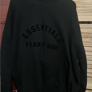 Fear of God Essentials Black Sweatshirt